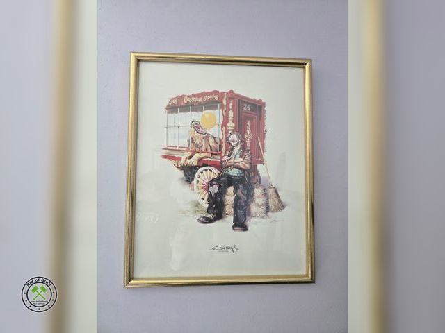 Lot 53-558 - Emmett Kelly Jr Collection - Framed Clown Art - Measures: 16"x20"