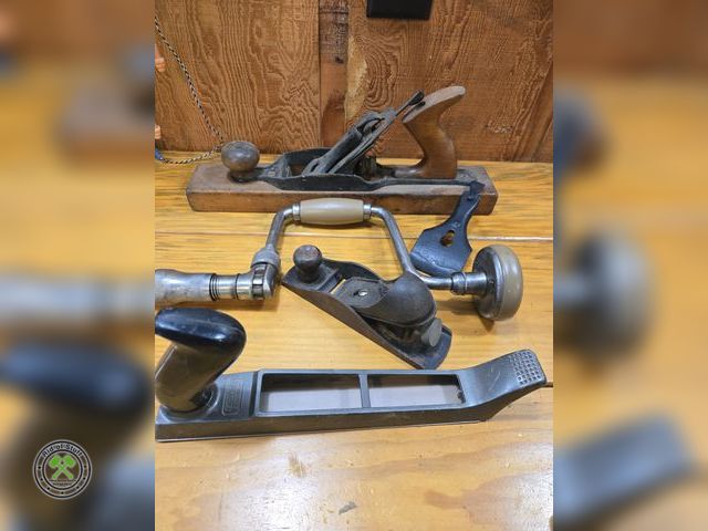 Lot 53-688 - Lot of Hand Planers, Vintage Hand Drills and more