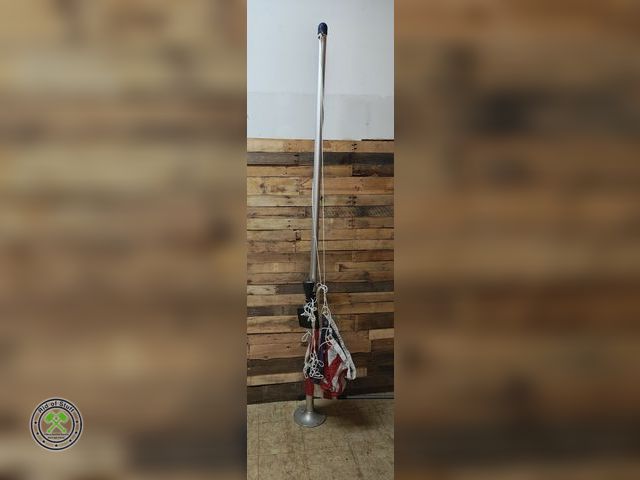 Lot 53-574 - 10' Flag Pole with Flag