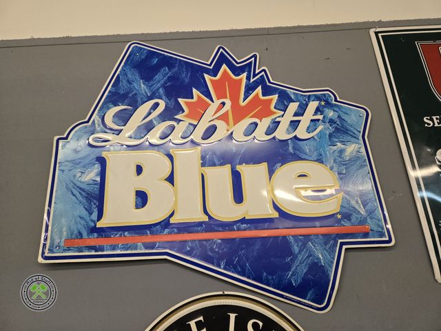 Lot 53-576 - Metal Labatt Blue Beer Advertising Wall Decor - Measures: 27"x24"