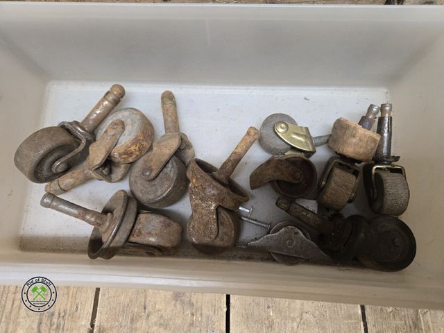 Lot 53-973 - Lot of Old Casters (b)
