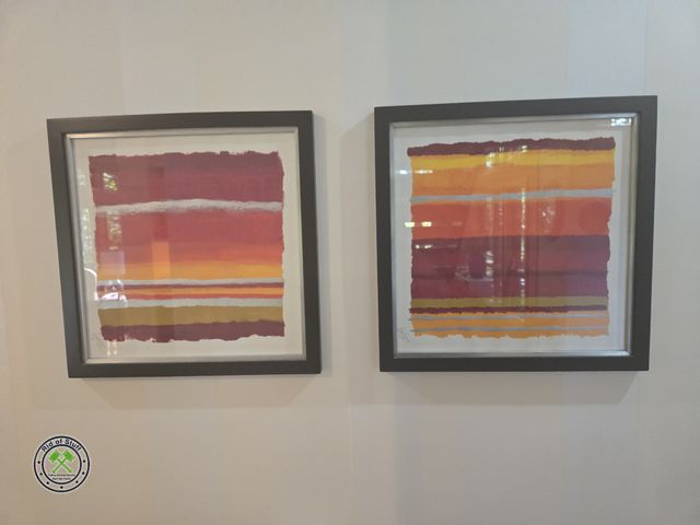 Lot 53-577 - Lot of (3) Framed Wall Art Pieces - Measures: 22"x20"