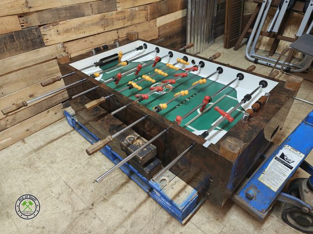 Lot 53-567 - Foosball Table - Does have the legs and hardware to attach them.