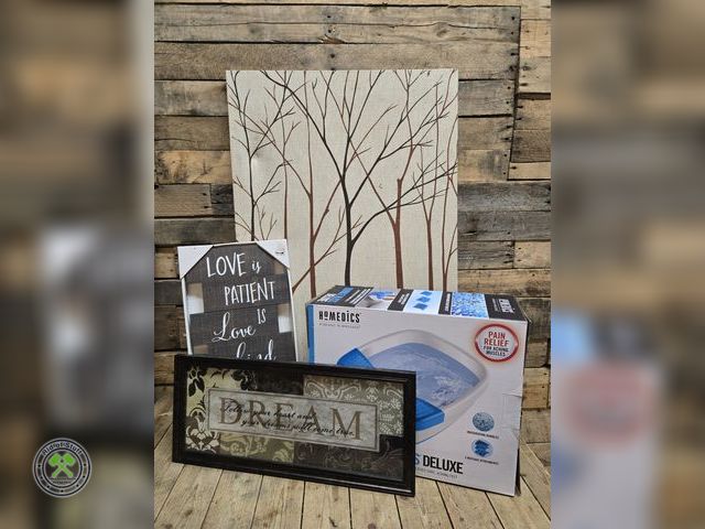 Lot 53-2048 - Household Wall Decor with New Foot Spa (C14)