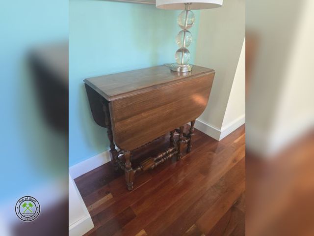Lot 53-528 - Vintage Wooden Table with Drop Leafs - Good Condition - See Photos for measurements