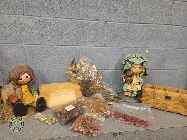 Lot 53-999 - Vintage Baskets, Paper Mache Dolls, and more