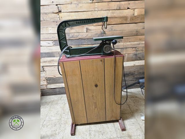 Lot 53-1010 - Electric Powered Scroll Saw on Base