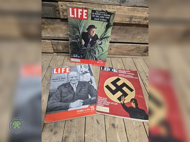 Lot 53-3108 - Lot of Vintage LIFE Magazines - Nazi who defied Hitler, Dwight Eisenhower and more