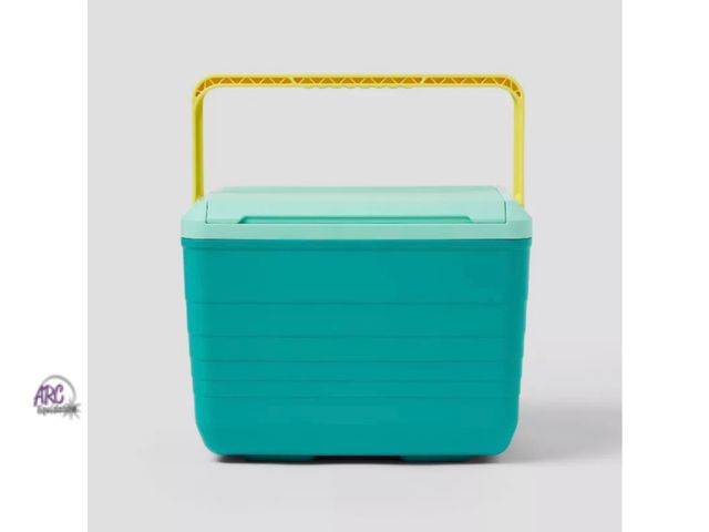 Lot 56-148429 - New SUN SQUAD HARD SIDED COOLER 14 CANS/10QT - GREEN