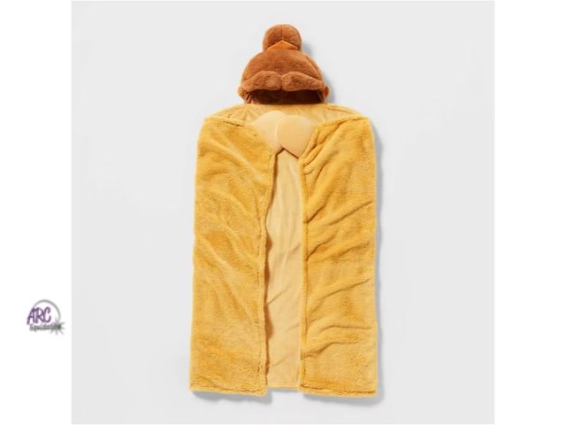 Lot 56-612930 - NEW-Princess Belle Kids' Hooded Blanket - The Disney Collection by Pillowfort™