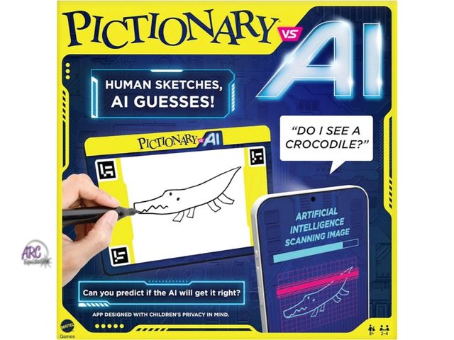 Lot 56-319130 - NEW-Mattel Games Pictionary vs. AI Family Game for Kids, Adults &amp; Families Using Artificial Inte...