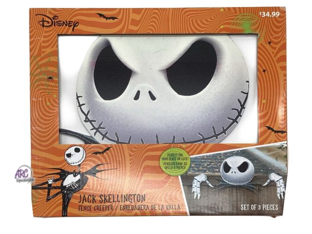 Lot 56-337019 - NEW IN BOX Disney The Nightmare Before Christmas Jack Skellington Fence Creeper 3pc Set