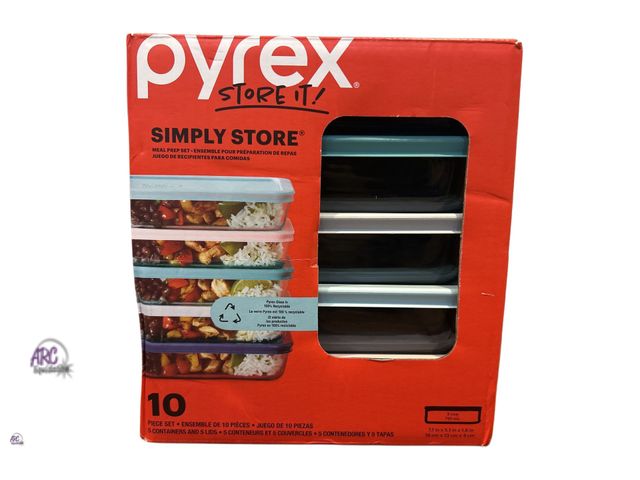 Arc Liquidation Group - Lot 56-587033 - New Open Box Pyrex 10pc Glass ...