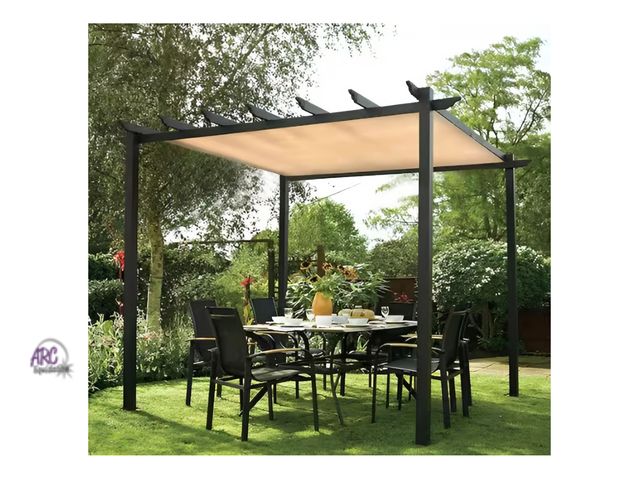 Lot 56-499365 - New in Package - Shatex - 6 ft. x 8 ft. 90% Shade Fabric Sun Shade Cloth with Grommets for Pergola C...