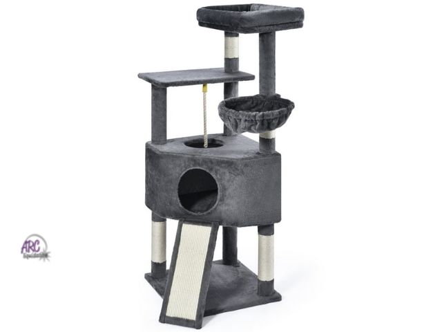 Lot 56-502924 - NEW-Vibrant life cat furniture-50 in modern cat tower-grey