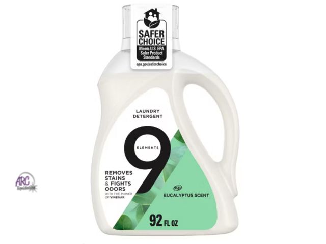 Lot 56-333218 - New 9 Elements Liquid Laundry Detergent - Eucalyptus - 92 fl oz