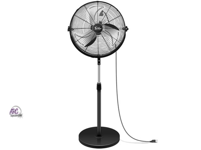 Lot 56-737318 - New/ slight crack in collar. Simple Deluxe 18 Inch Pedestal Standing Fan, High Velocity, Heavy Duty ...