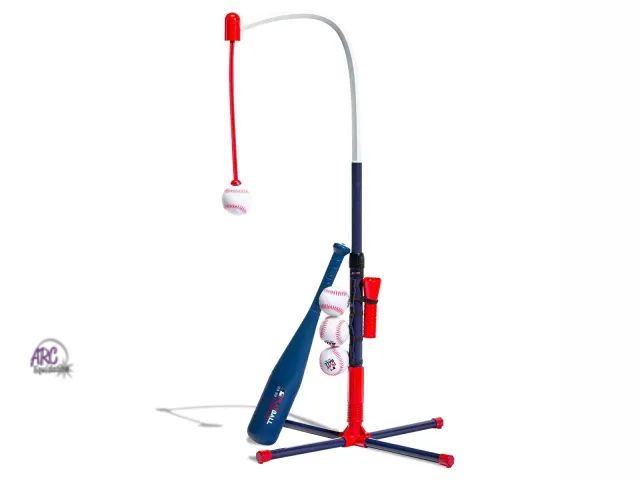 Lot 56-533317 - SLIGHT USE-Franklin Sports MLB Playball 2 in 1 Grow With Me Batting Tee: Toy Set for Kids Ages 3+