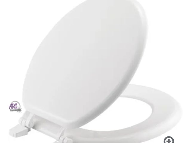 Lot 56-590898 - NEW-Bemis
Round Enameled Wood Closed-Front Toilet Seat