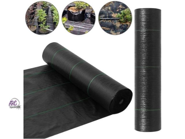 Lot 56-787964 - New 5 ft. x 100 ft. Black Heavy-Duty Landscape Fabric Pro Commercial Weed Barrier
