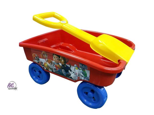 Lot 56-122160 - New jakks Paw Patrol Kids Shovel Wagon With Accessories Ages 2+ (Blue/Red)