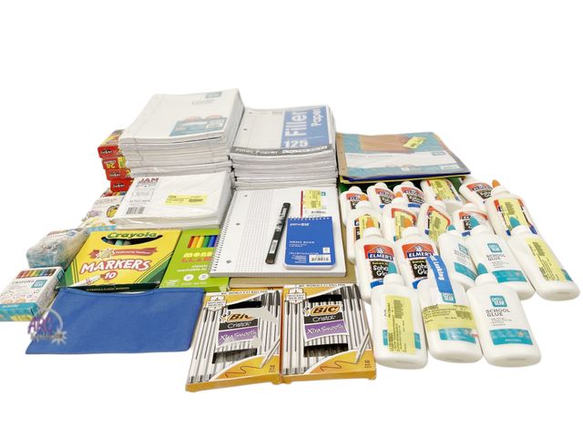 Lot 56-163213 - Bulk Lot of 61 Different School Supplies - See in Photos