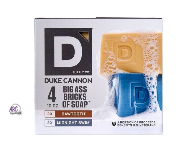 Lot 56-513365 - NEW IN BOX-Duke Cannon Supply Co. Big Ass Brick of Soap for Men, 10 oz, 4-pack