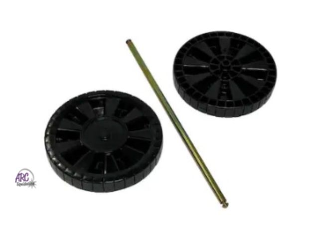 Lot 56-452760 - New - Replacement Wheel Kit for 96 Gallon Two Wheel Trash Can