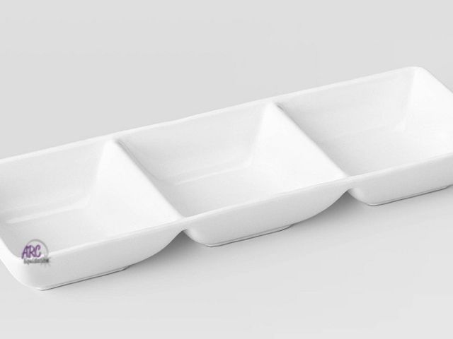 Lot 56-854533 - New - Threshold Three Compartment Serving Dish