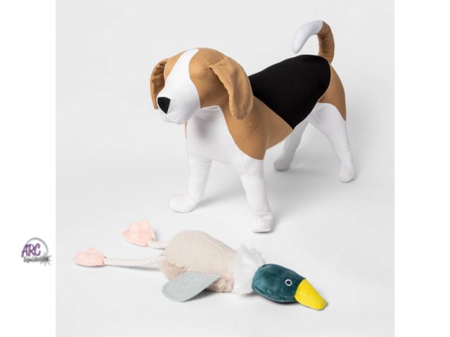 Lot 56-293213 - NEW Bird Dog Toy M/L from Boots &amp; Barkley 22 Inches Rope, Crinkles and honks