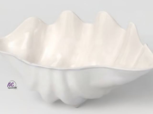 Lot 56-843431 - New - Threshold Shell Beverage Tub - Dimensions (Overall): 7 Inches (H) x 12.75 Inches (W) × 18.5