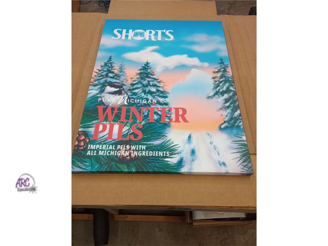 Lot 56-795740 - New beer advertisement on canvas 30" x 40"