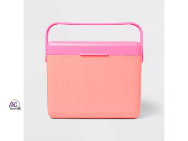 Lot 56-533717 - NEW-16 Cans/11qt Hard Sided Cooler - Sun Squad-CORAL COLORED-