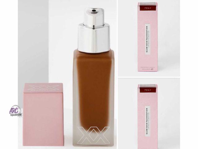 Lot 56-589833 - LOT OF 3-Revolution xx glow skin fauxxdation luminous foundation-fx13.7-0.91oz per bottle