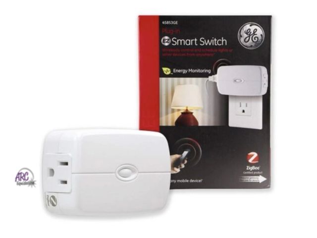 Lot 56-136198 - New in Box GE Zigbee Plug-In EZ Smart Switch 45853GE Remote Outlet On/Off Lighting Control