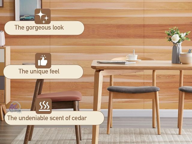 Lot 56-636151 - New - Cedar Tongue and Groove Wall Panels 3 ft Long – Natural Cedar Wood Panels for Walls, Saunas, a...