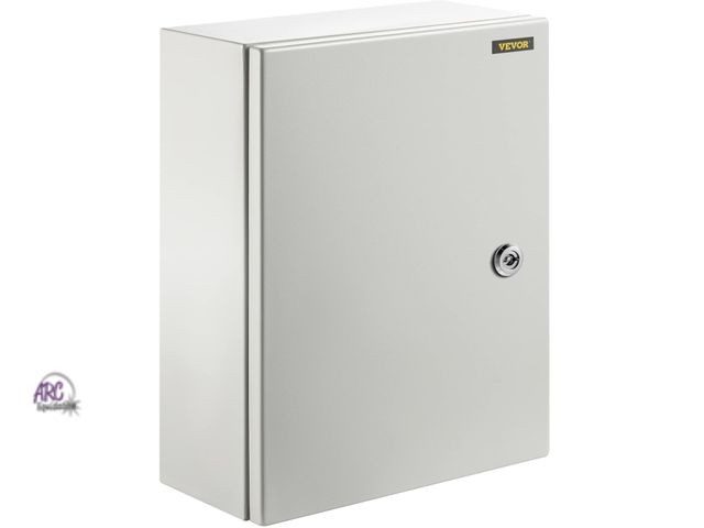 Lot 56-274110 - NEW OPEN BOX VEVOR Electrical Enclosure Box, 16'' ×12'' ×6'', Carbon Steel Hinged Junction Box, IP66...