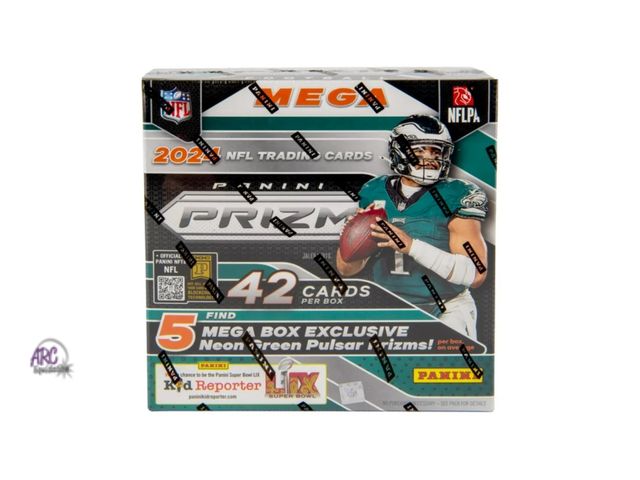 Lot 56-215634 - NEW 2024 Panini Prizm Football Trading Cards Mega Box