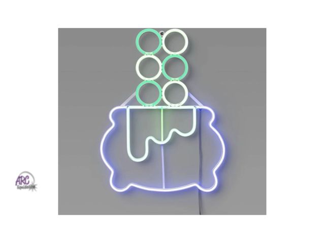 Lot 56-252065 - New - Hyde &amp; EEK! Boutique LED Animated Neon Cauldron Sign (18 1/4)