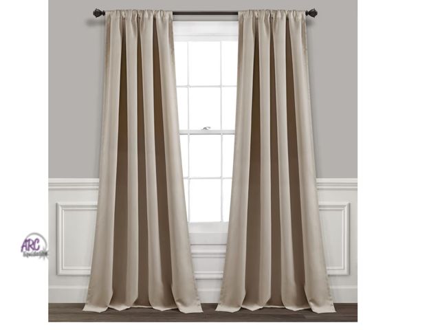 Lot 56-363034 - New, Lush Decor Insulated Rod Pocket Room Darkening Window Curtain Panels, 52”x 108”