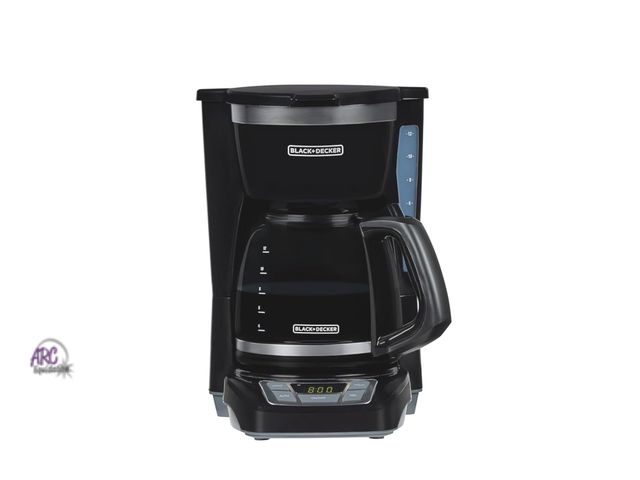 Lot 56-225919 - NEW OUT OF BOX (minor damage in back does not leak see photos) BLACK+DECKER 12-Cup Digital Coffee Ma...