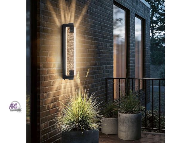 Lot 56-635550 - New - camuucci Dusk to Dawn Outdoor Light, 23.6 Inches LED Porch Lights Outdoor Waterproof Modern Ou...