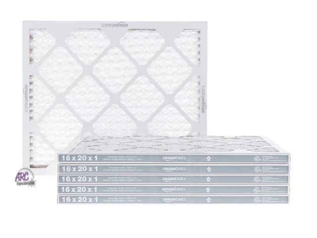 Lot 56-315750 - New in box Amazon Basics 16x20x1 Air Filter 6-Pack, MERV 8 AC Furnace Filters, Allergy Control, Remo...