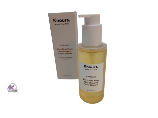 Lot 56-799014 - New Knours. 2-in-1 Oil-to-Foam Non-Stripping Facial Cleanser, Honey &amp; Plant Based Oils Makeup Re...