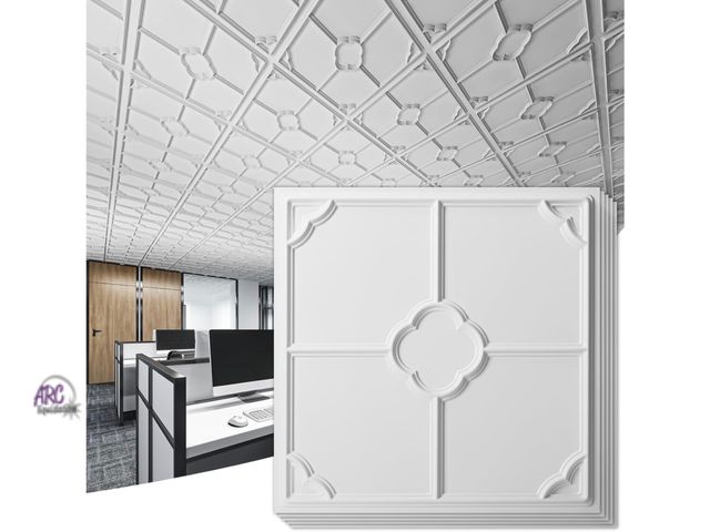 Lot 56-634650 - New - Art3d 12-Pack Lightweight Drop Ceiling Tiles for Suspended Grid, 2x2 ft Ceiling Panels in Whit...