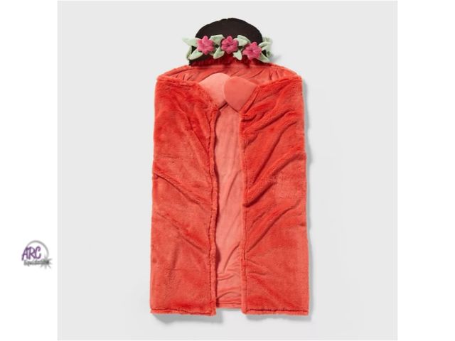 Lot 56-838630 - NEW-Princess Moana Kids' Hooded Blanket - The Disney Collection by Pillowfort
