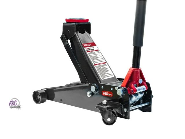 Lot 56-759850 - New in box.Hyper Tough 3 Ton Dual Pump Floor Jack for Cars, Trucks, and SUVs