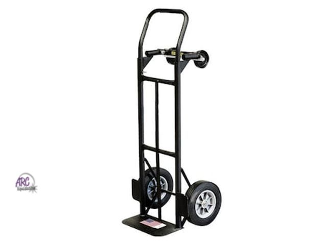 Lot 56-635064 - Used - Milwaukee 800-lb Capacity 4 -Wheel Black Steel Convertible hand truck
