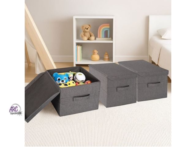 Lot 56-514265 - NEW-Allspace Collapsible Fabric Storage Organizer, 3 Pack-15.5" D, 11.3" W x 8.7" H