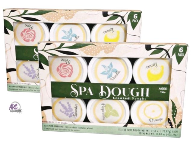 Lot 56-368064 - New lot of 2 6pk Scented Spa Dough ages 14+